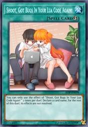 艹！DIY卡的LUA又又又写错了！